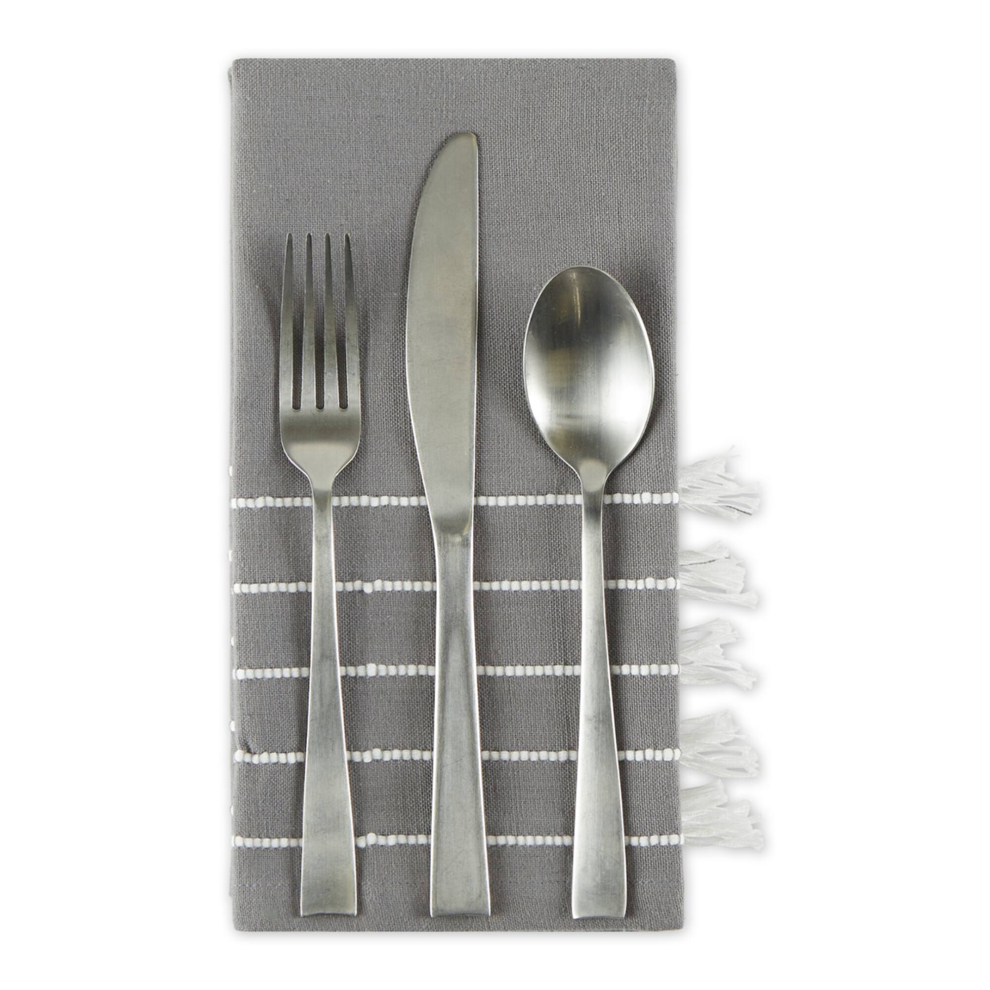 DII® Striped Tassel Napkins